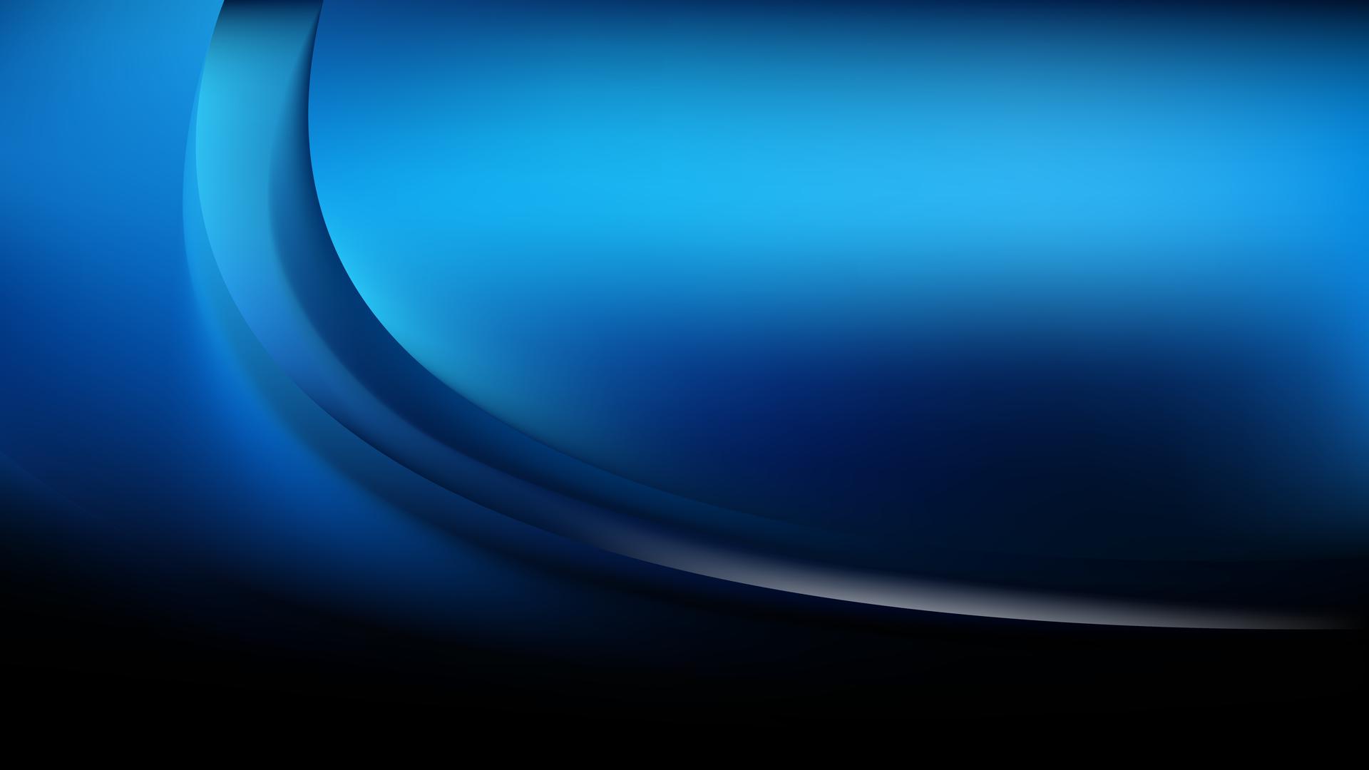 Glowing Abstract Cool Blue Wave Background Graphic
