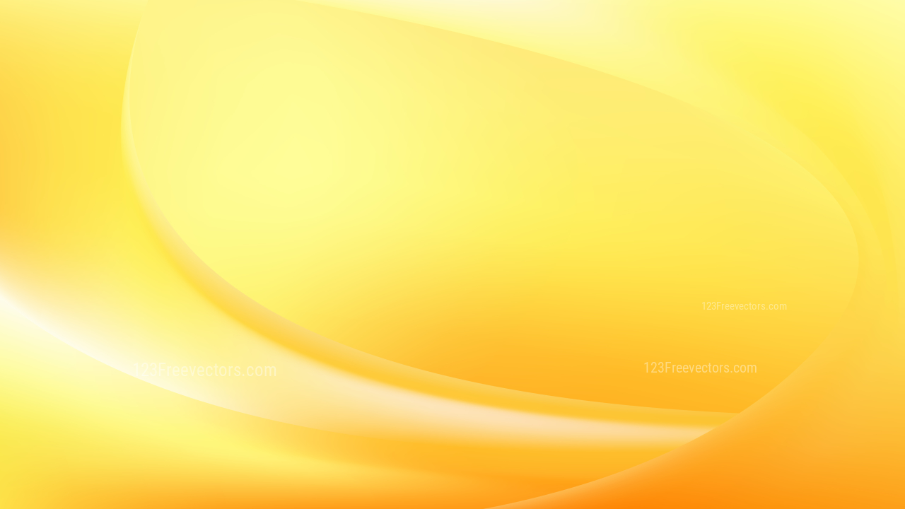 Orange and Yellow Wave Background Template Vector