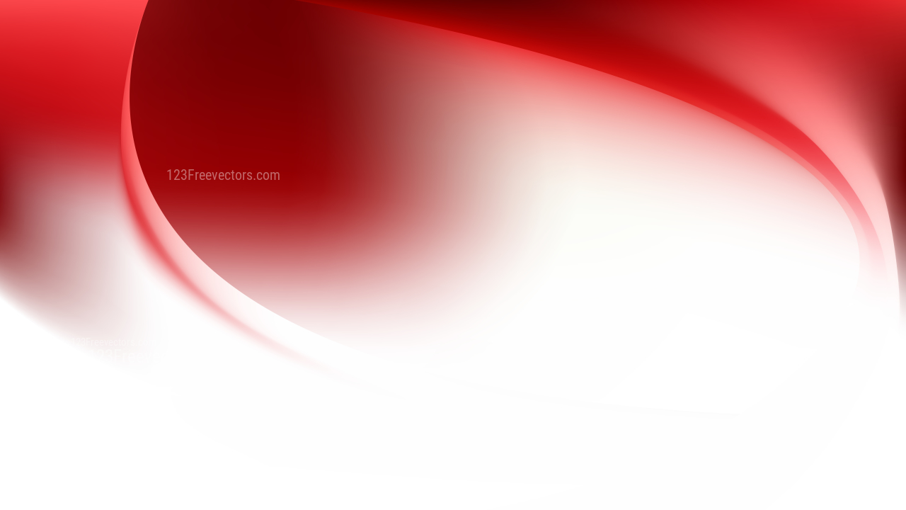 Red and White Abstract Wave Background Template