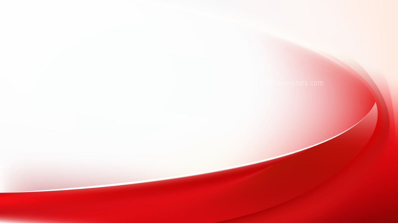 Red And White Wave Background