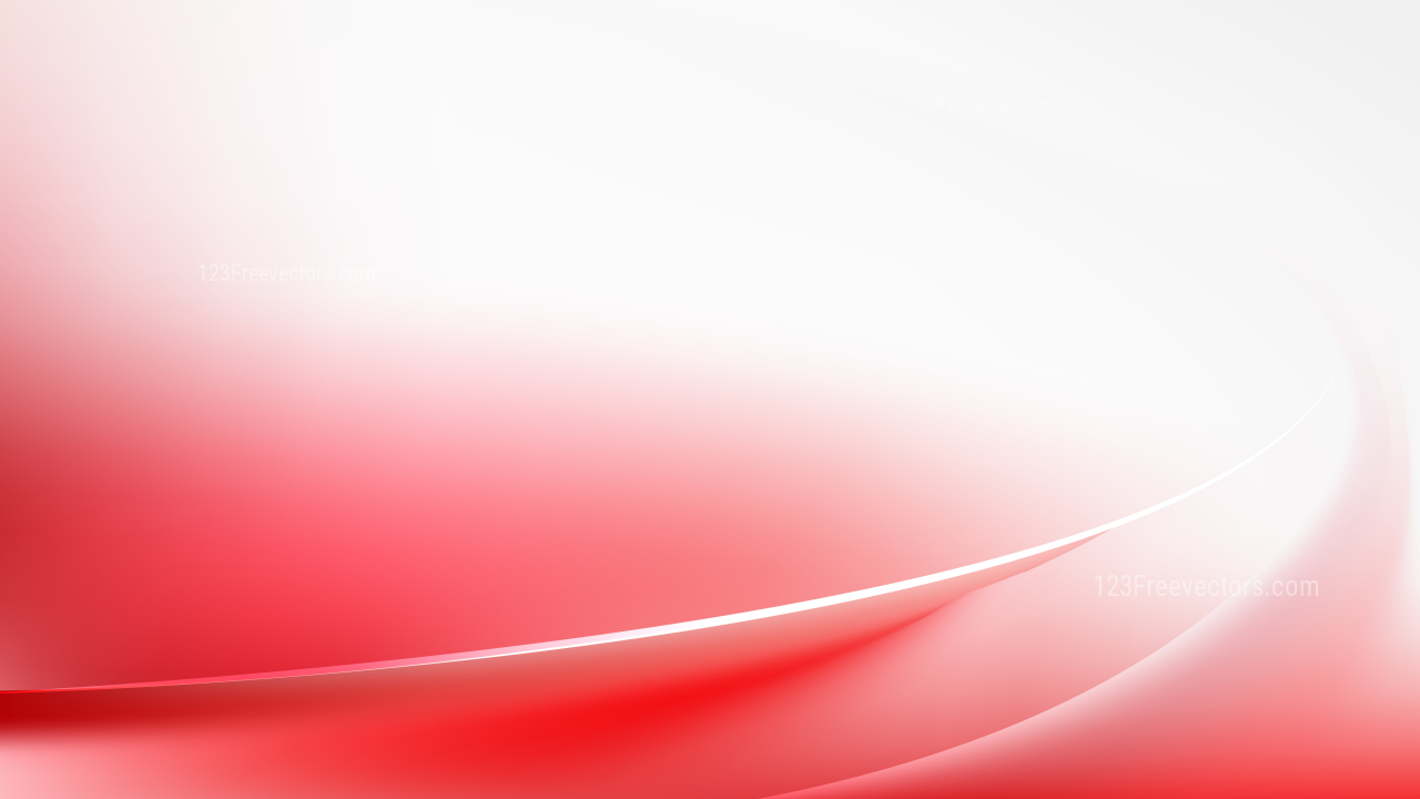 Abstract Glowing Red and White Wave Background Design
