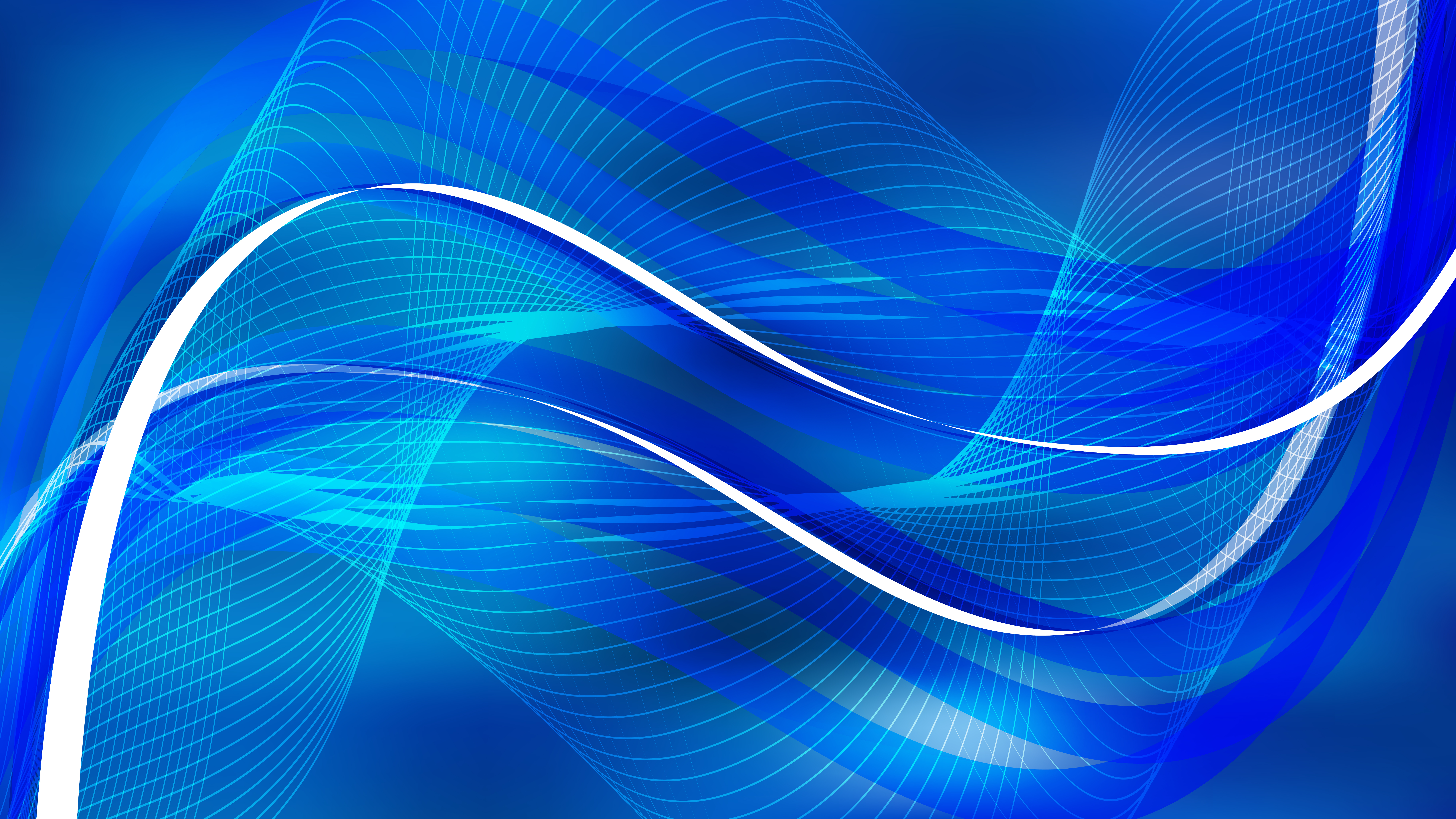 Free Abstract Dark Blue Flow Curves Background Vector Image