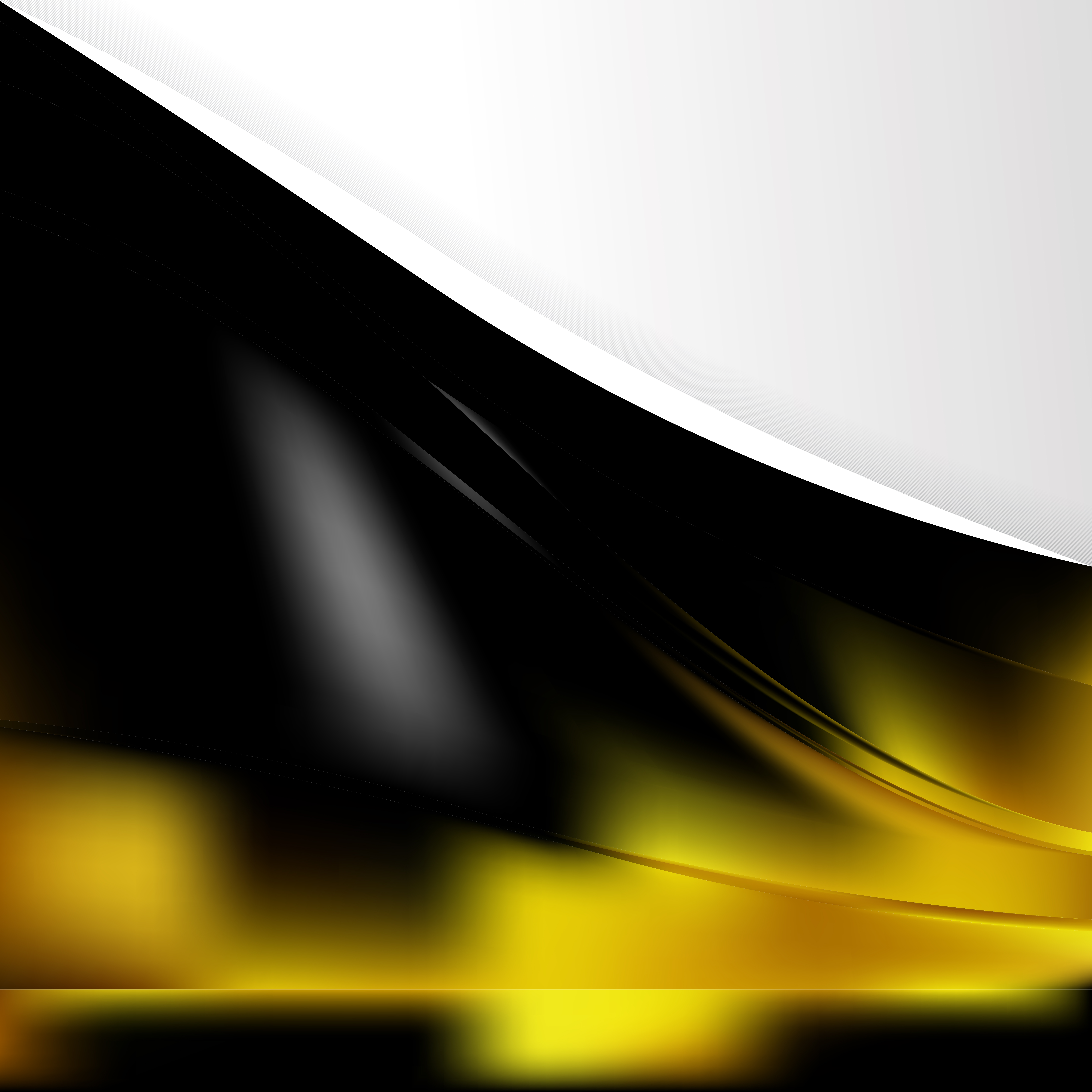 Free Black and Yellow Background Template Vector Illustration