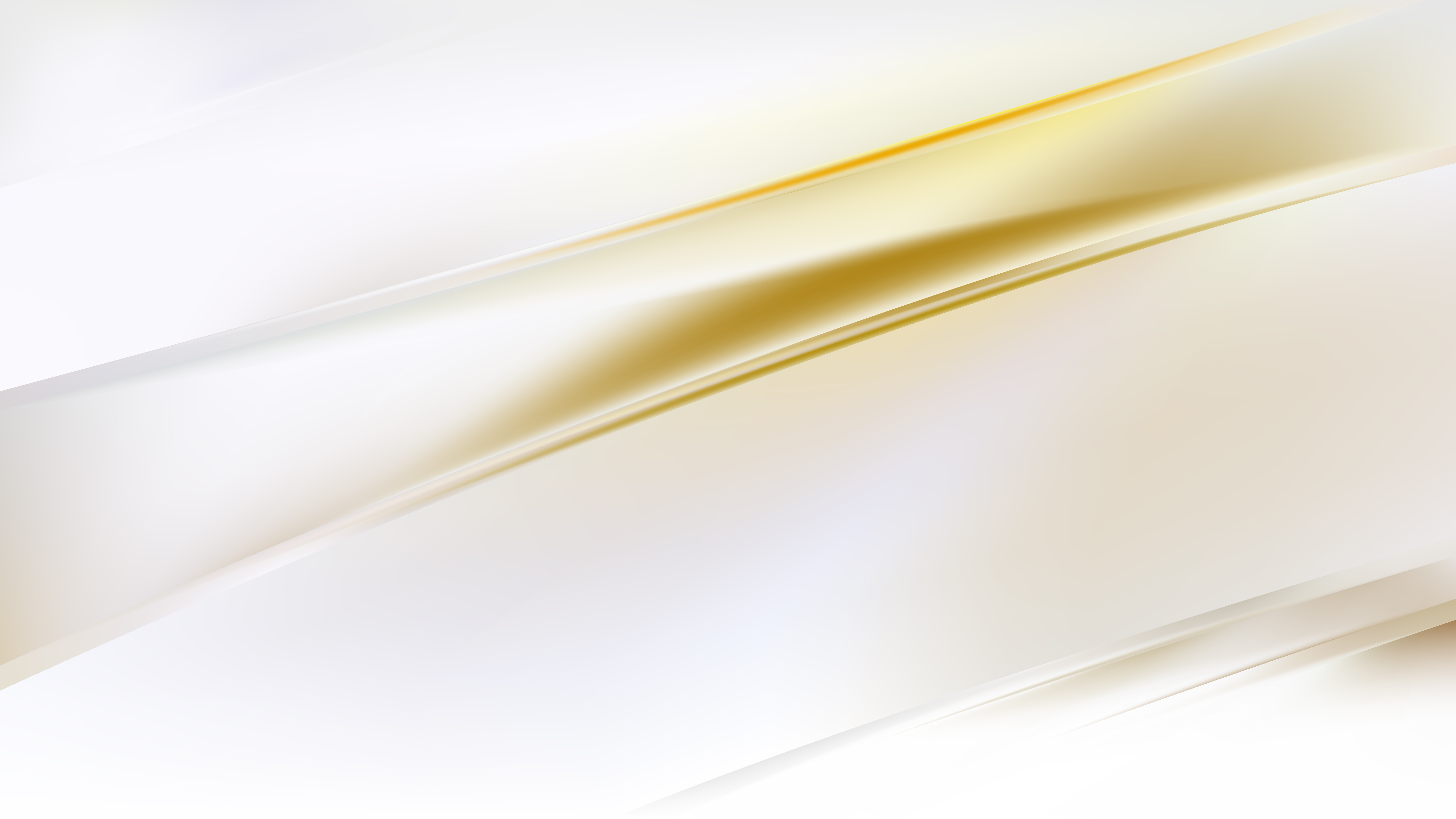 Free Abstract White and Gold Diagonal Shiny Lines Background Vector Image