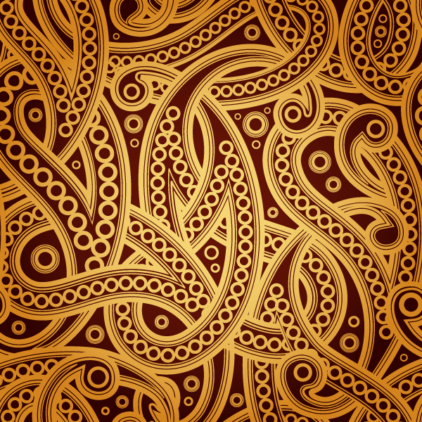 Free Vector Vintage Paisley Pattern Background