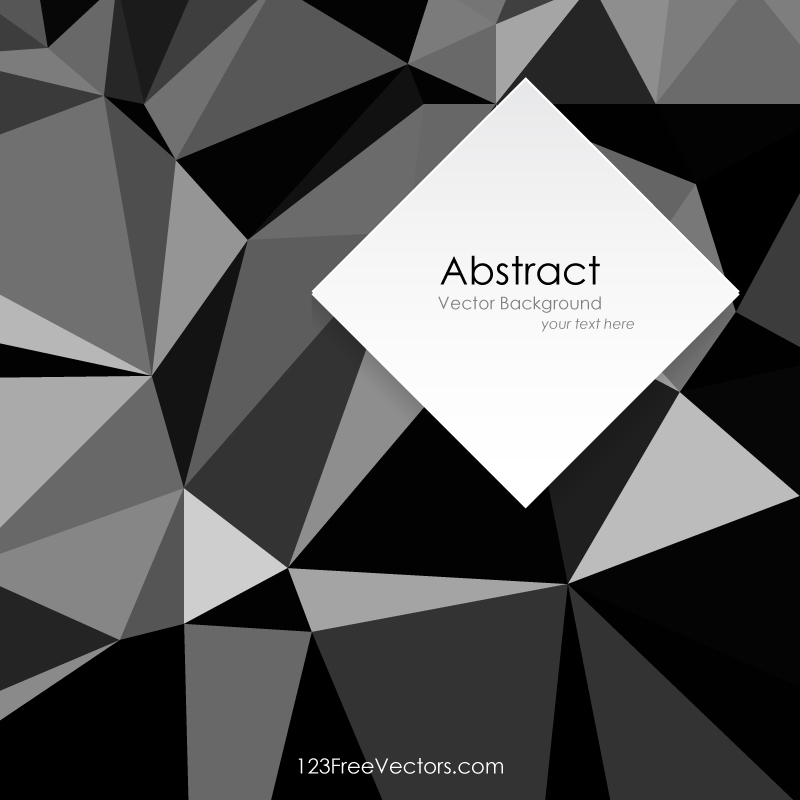 Black Polygonal Background