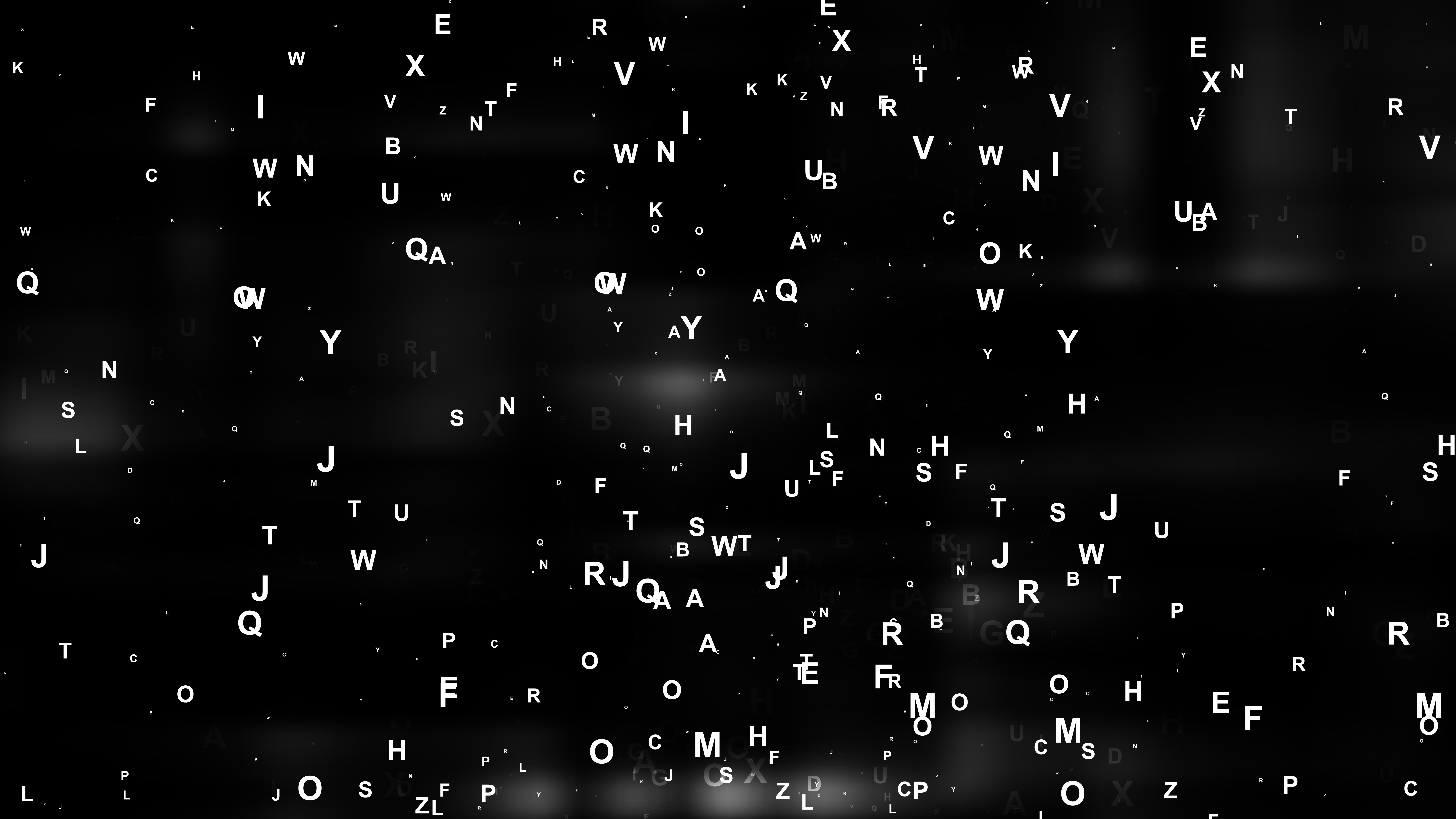 Free Abstract Black Scattered Alphabet Letters Background