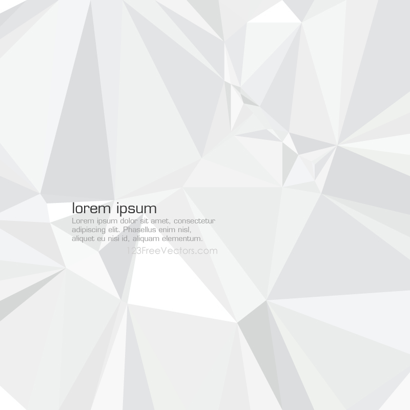 White Polygon Background