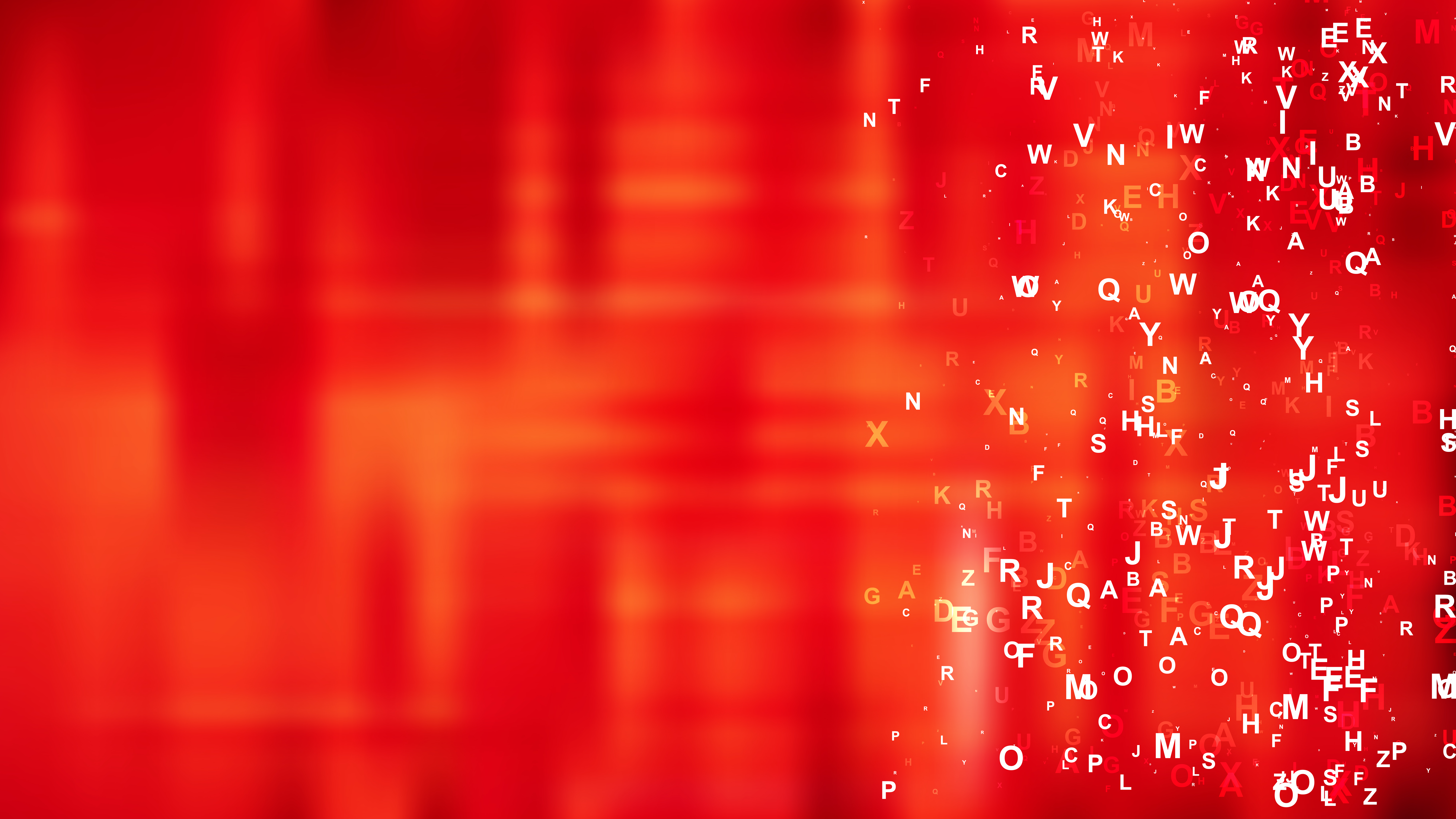 Free Red Scattered Alphabet Background Design