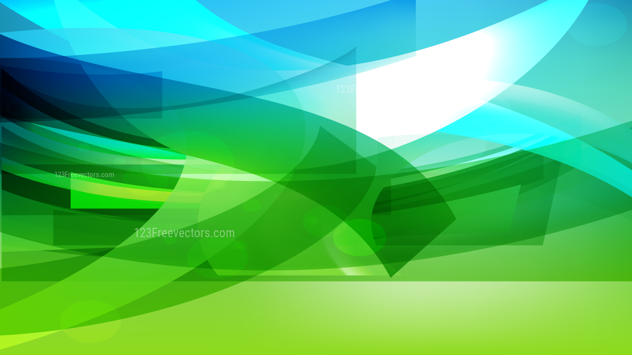 Abstract Blue and Green Background Vector Illustration