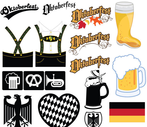 Oktoberfest Icons and Illustrations