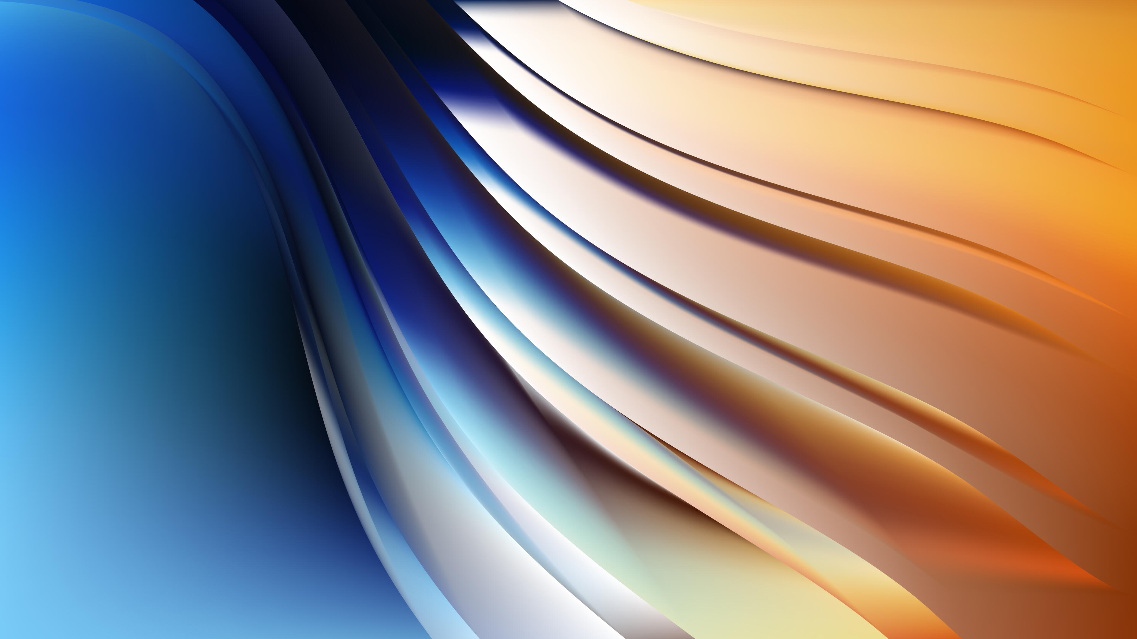 Abstract Blue Orange and Black Background Design