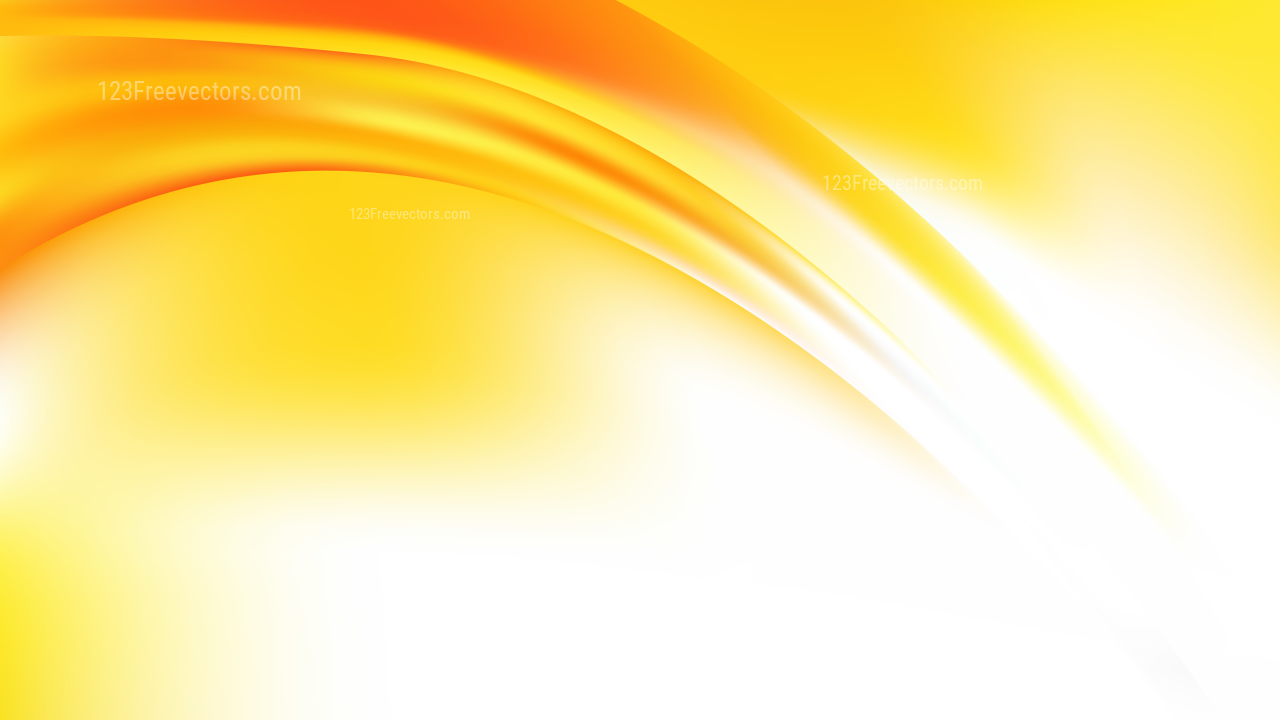 Abstract Orange Yellow and White Graphic Background