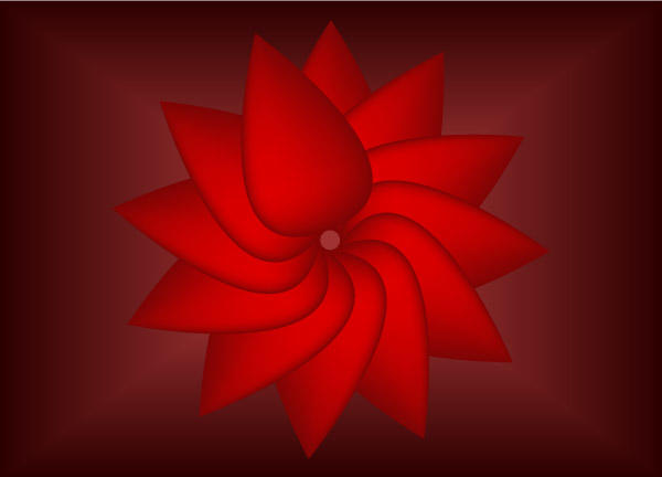 Free Red Flower Vector