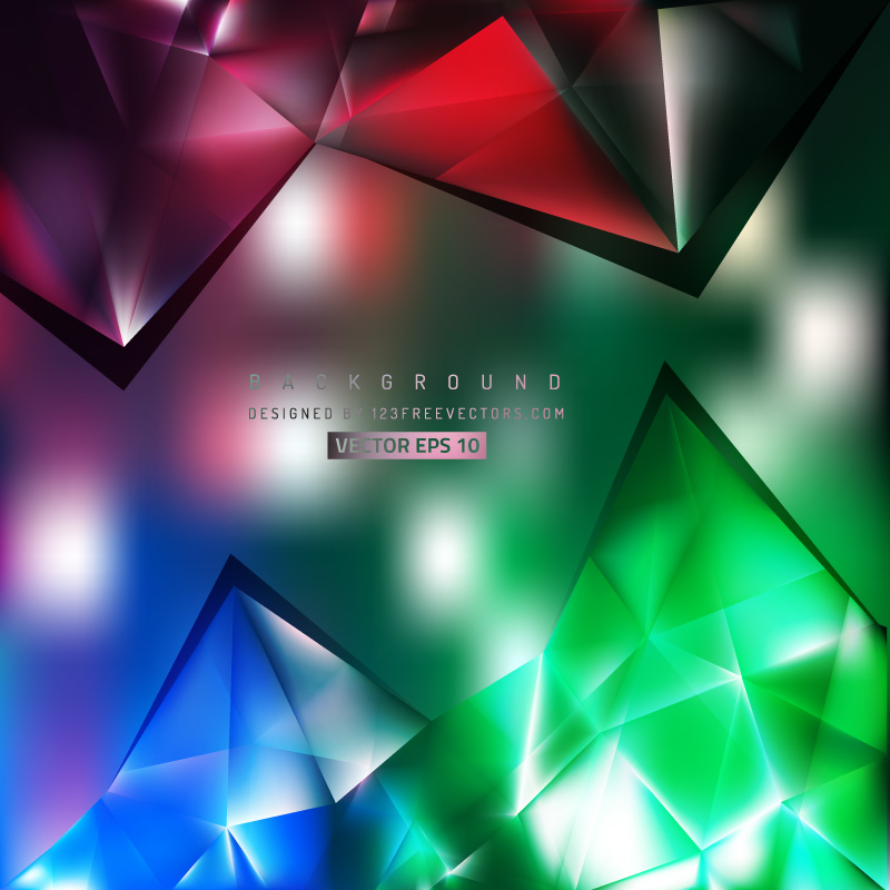 Colorful Geometric Triangle Background