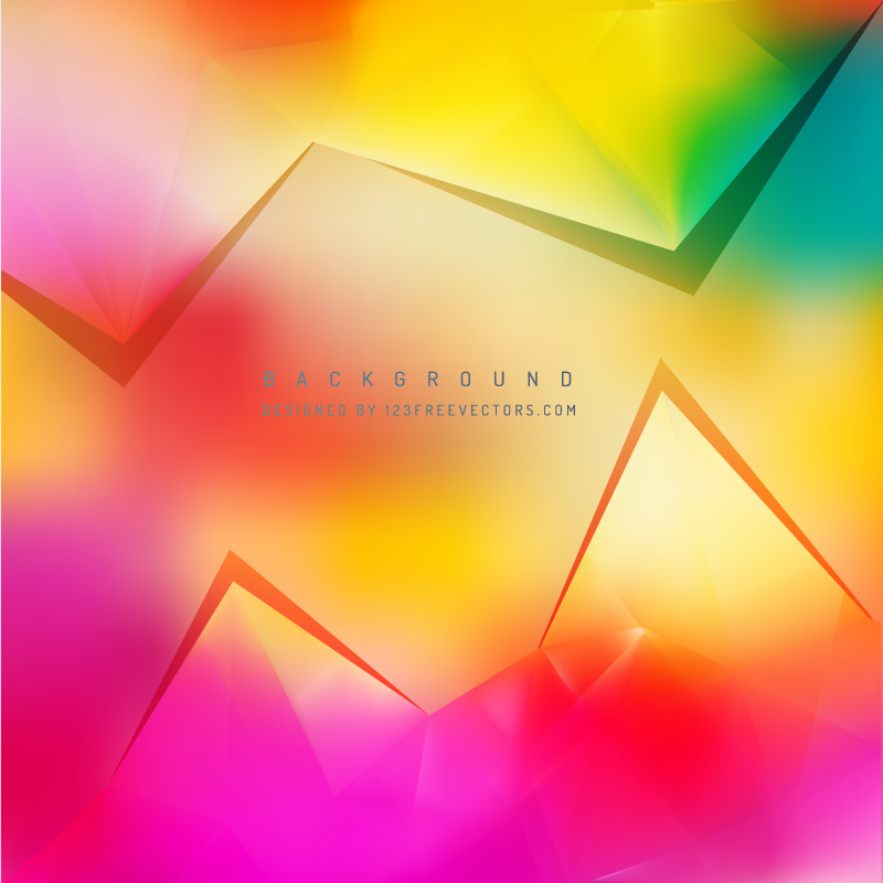 Colorful Triangle Polygonal Background Template