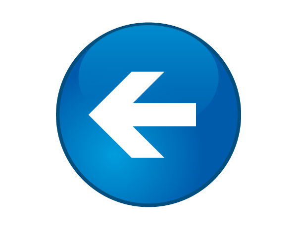 Vector Glossy Round Button with Arrow
