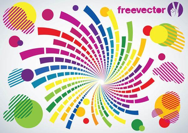 Circles Swirl Vector