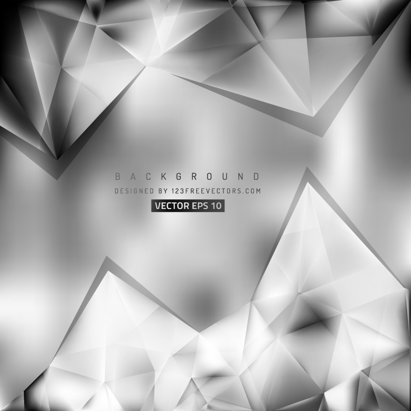 Abstract Gray Triangular Background Template
