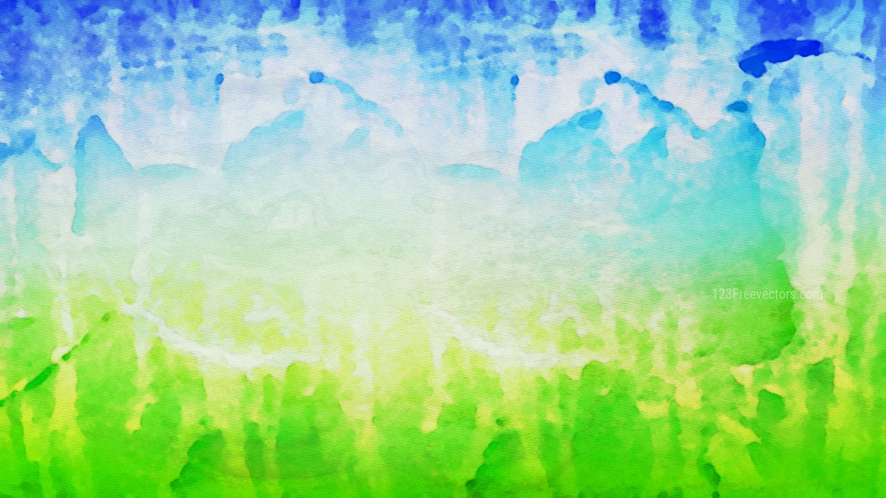 Blue and Green Watercolor Texture Background Image