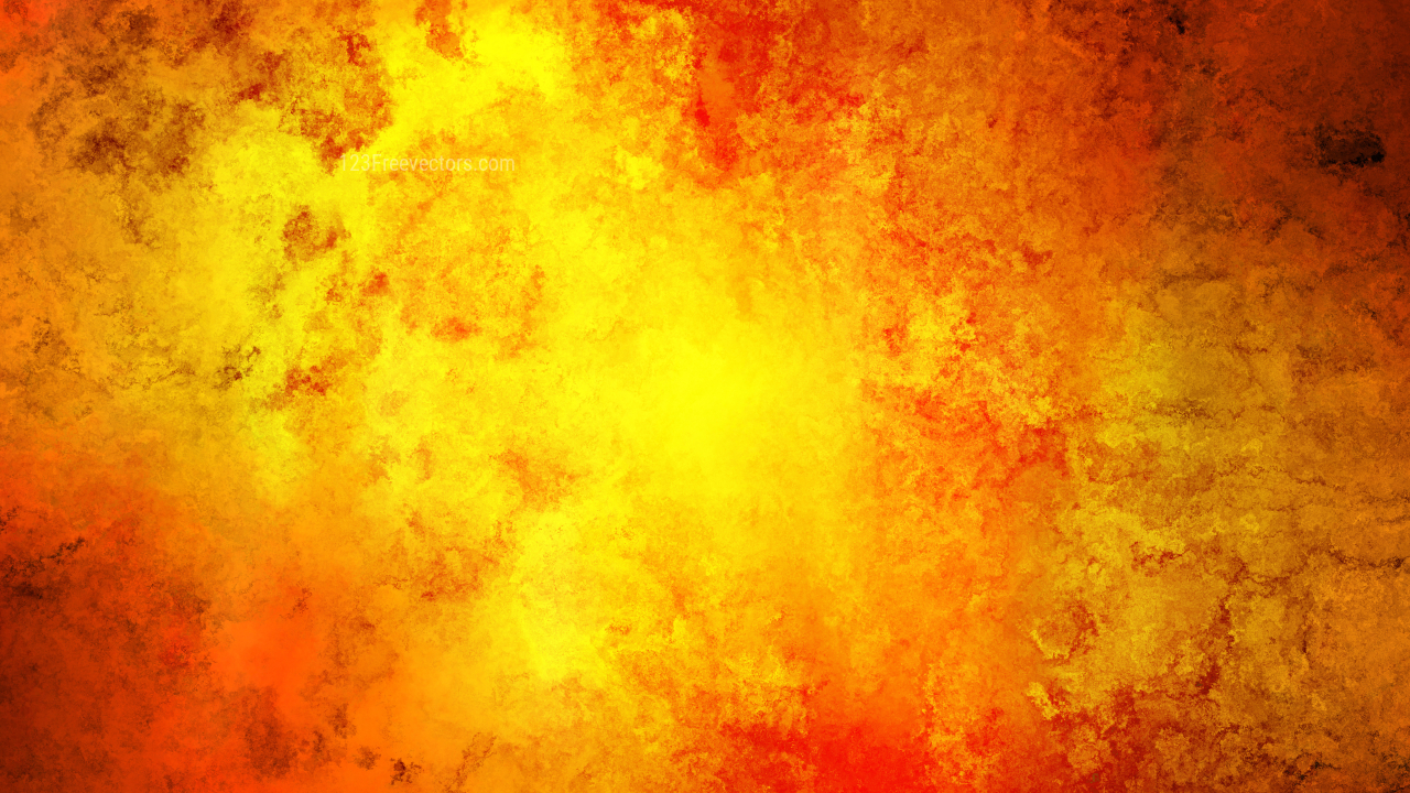 Red and Yellow Grunge Watercolor Background Image