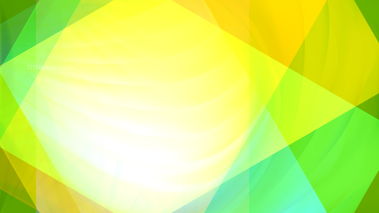 Abstract Green Yellow and White Background Design