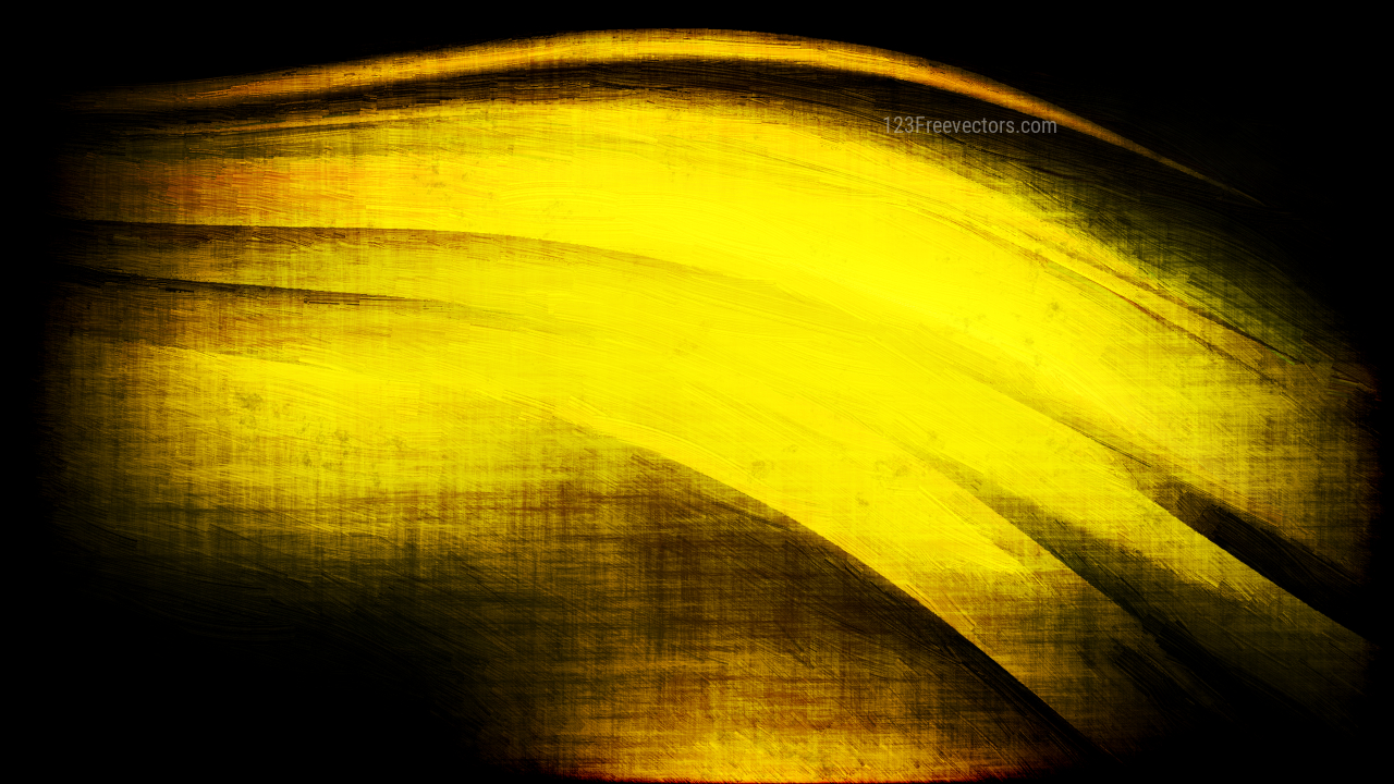 Abstract Black and Yellow Texture Background
