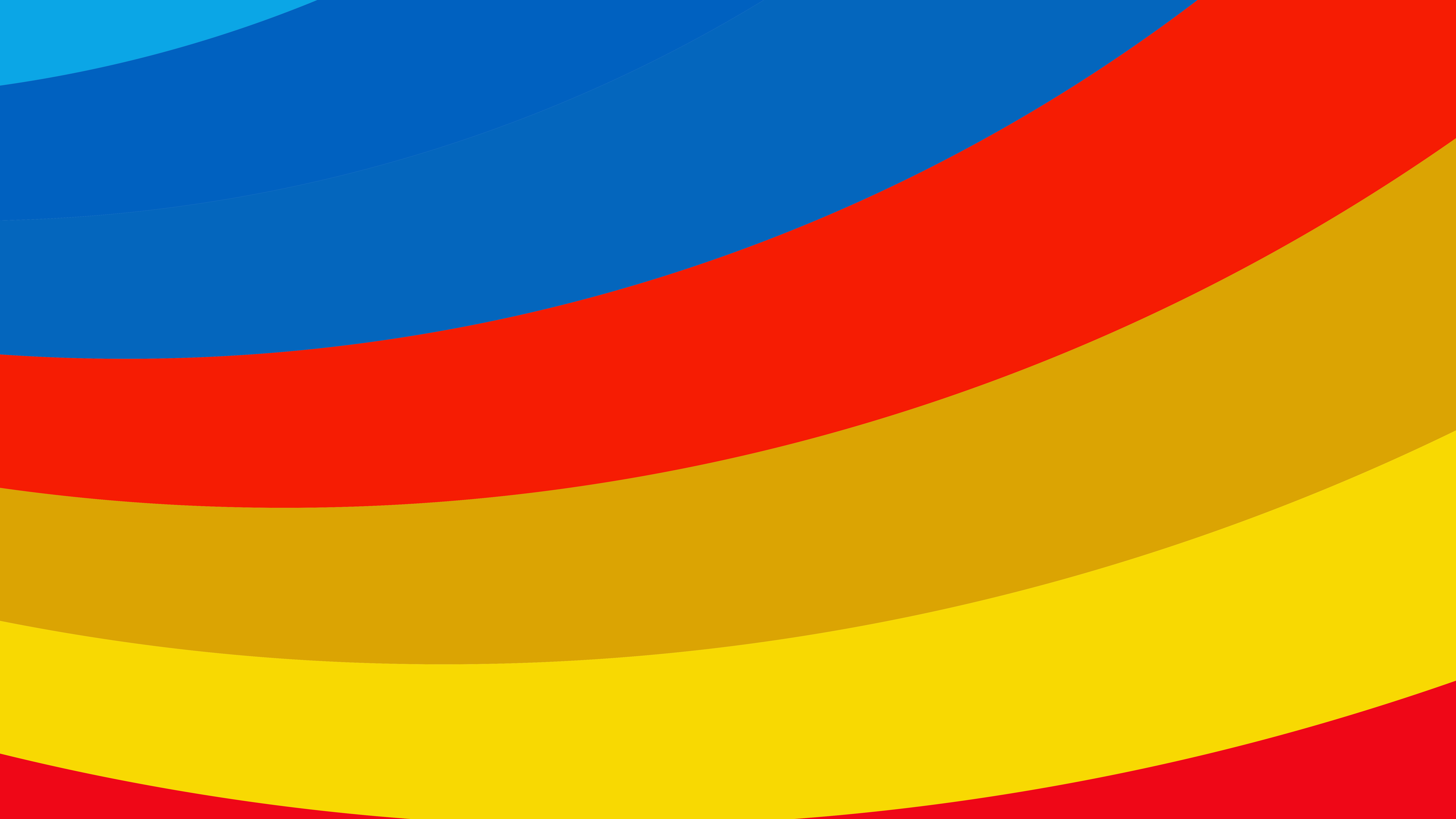 Free Red Yellow and Blue Curved Stripes Background Image