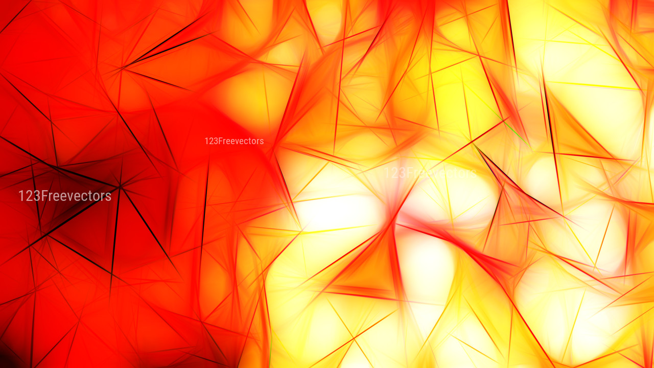 Red White and Yellow Fractal Wallpaper Image