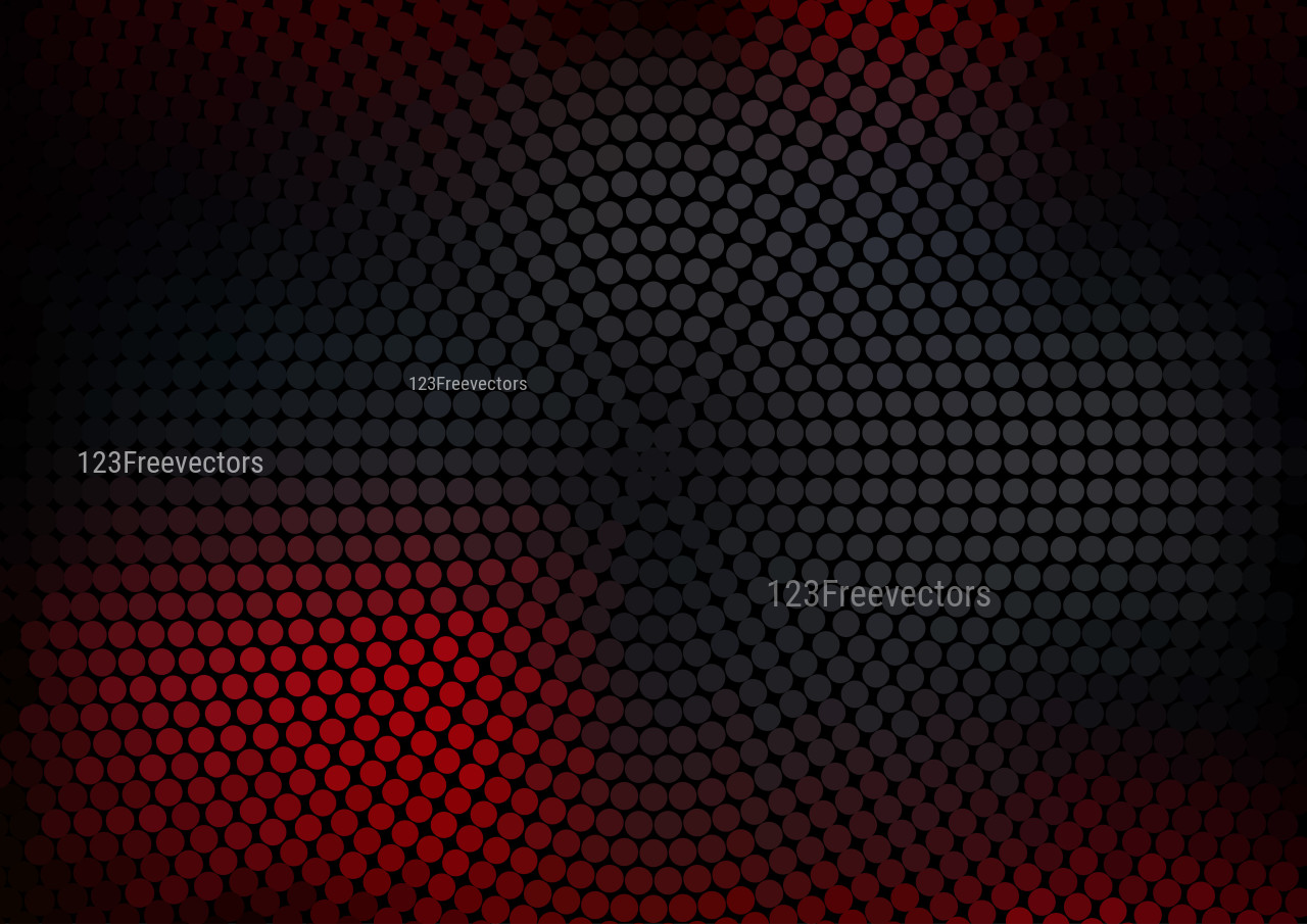Abstract Red and Black Dots Background
