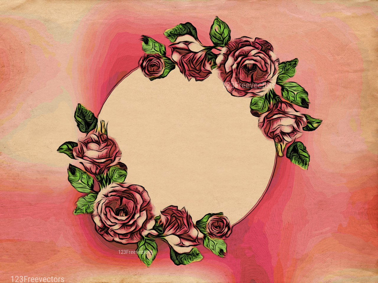 Floral Greeting Card Background Image