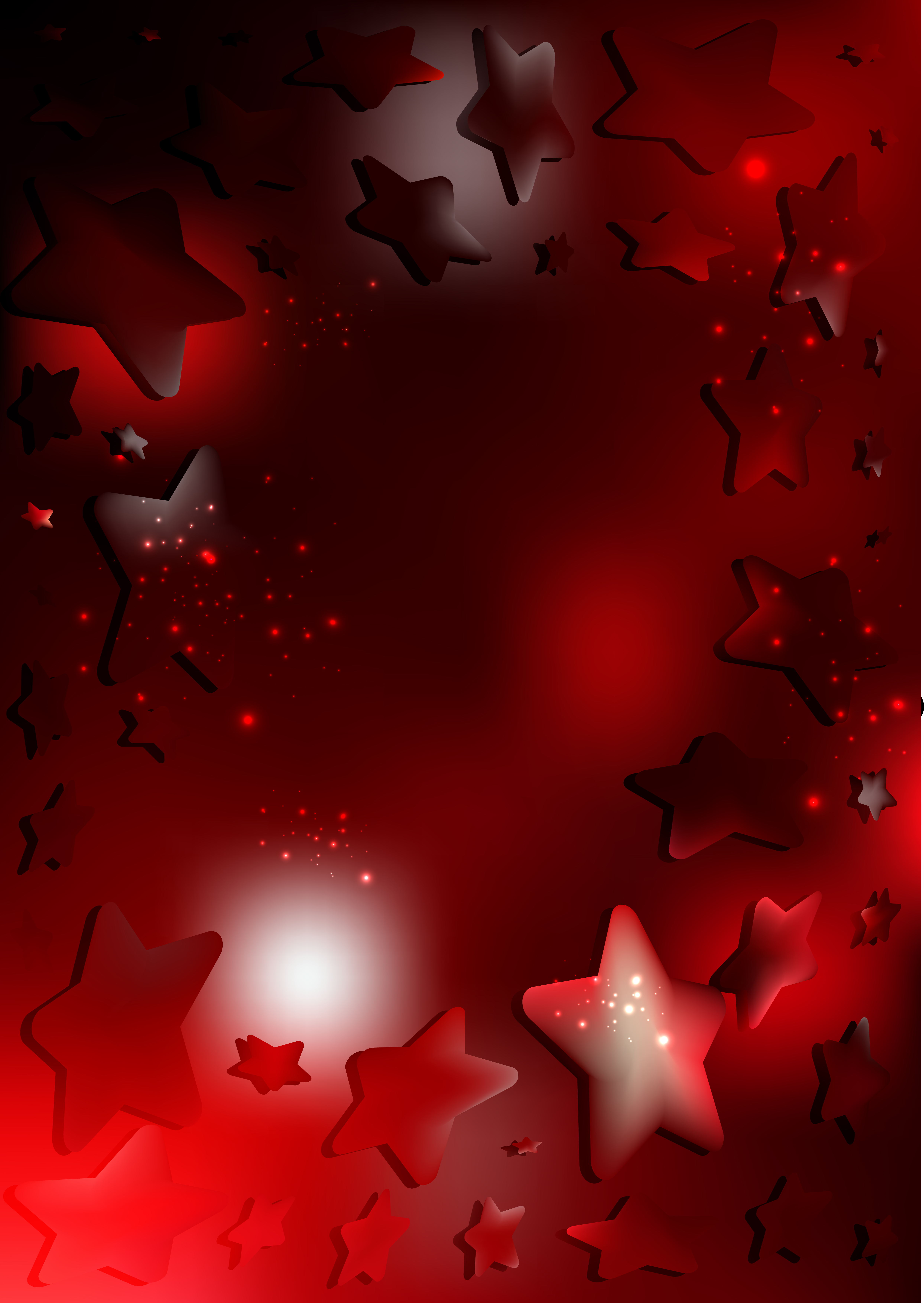 Free Abstract Red and Black Star Background