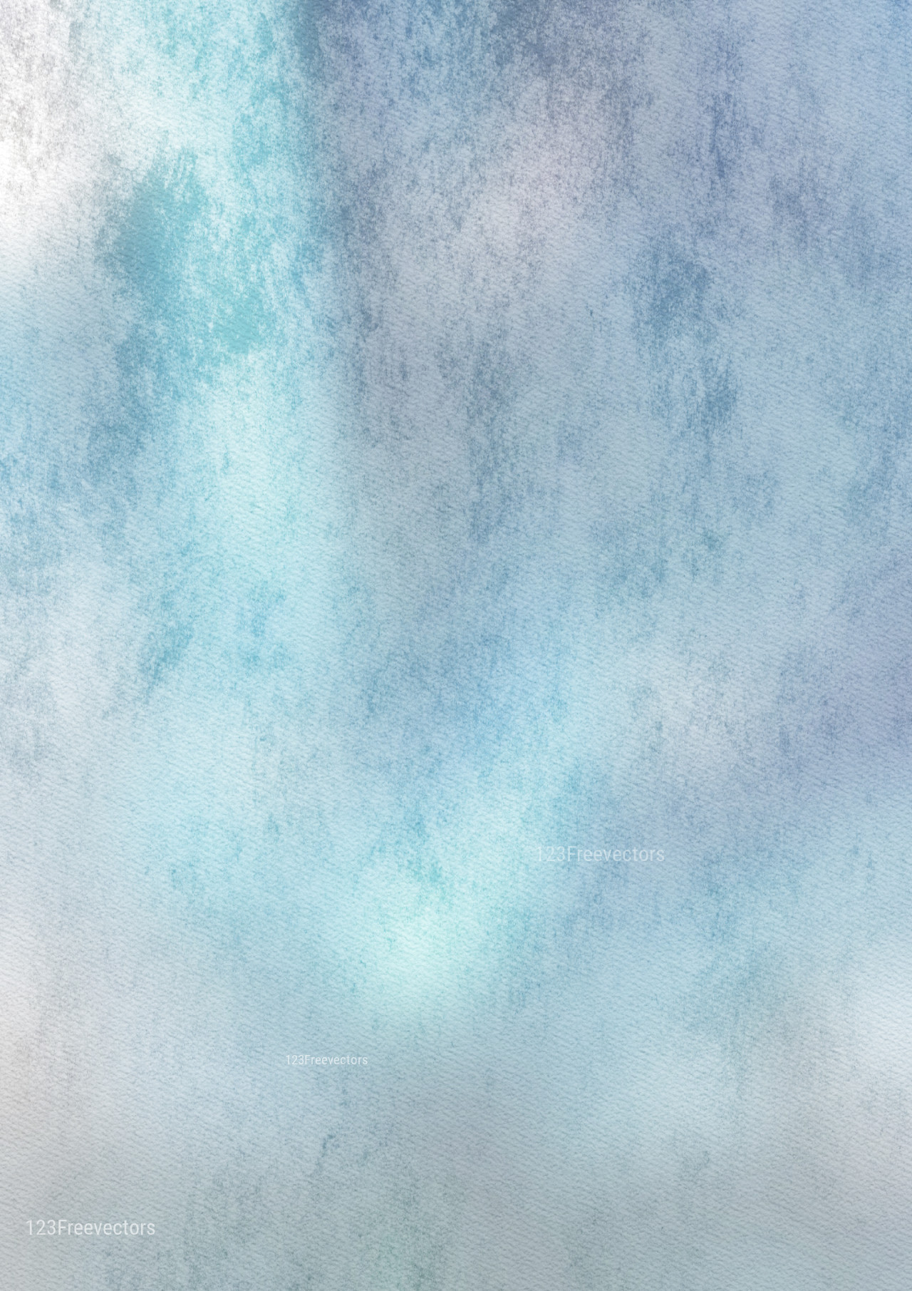 Blue and Grey Watercolor Grunge Texture Background