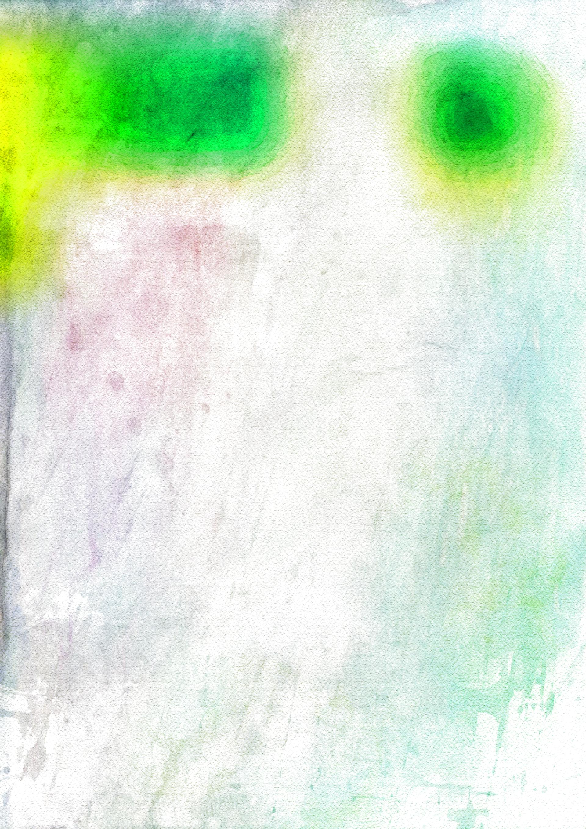 Green and White Grunge Watercolor Texture Image