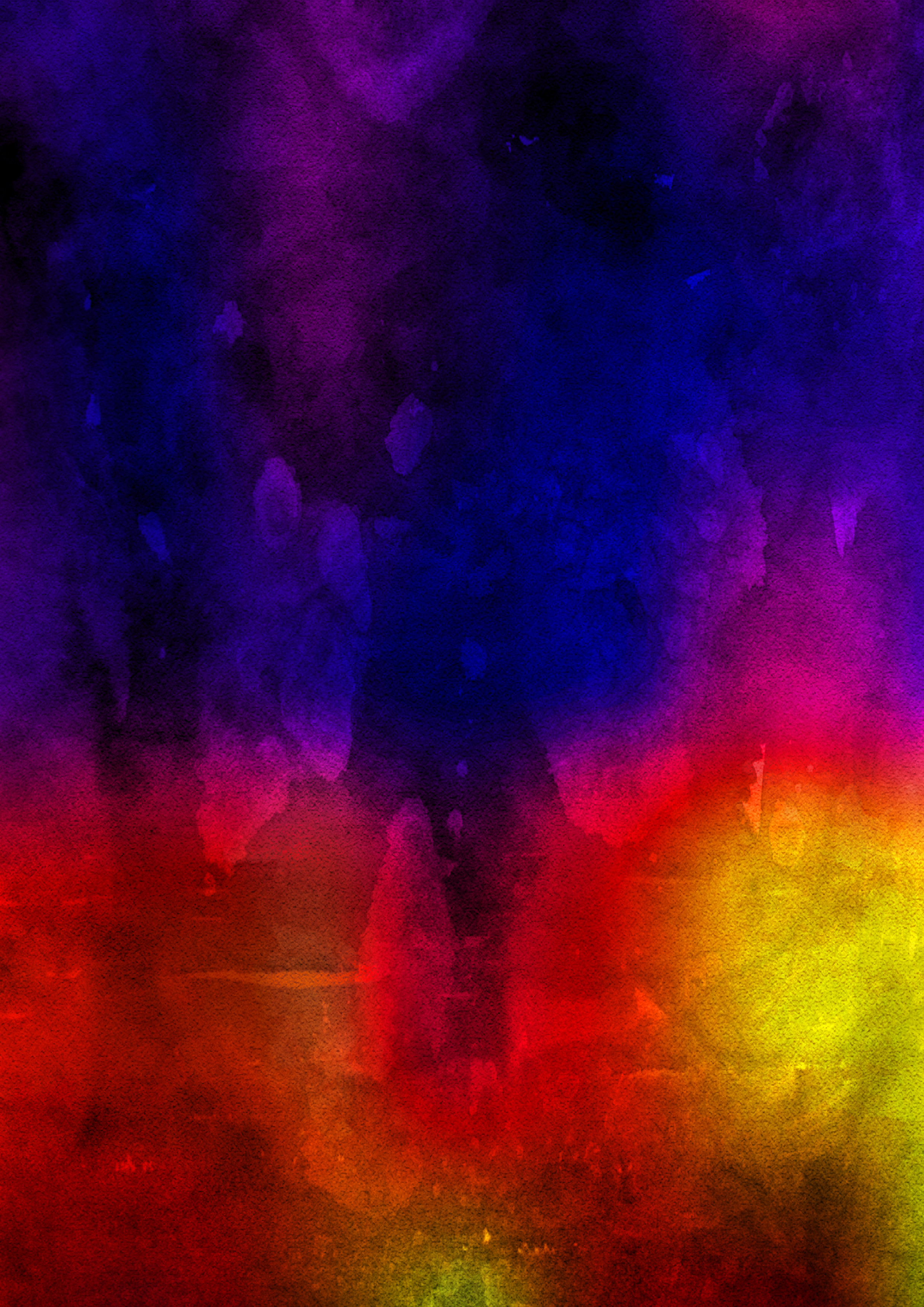 Free Red Yellow And Blue Watercolor Texture Background