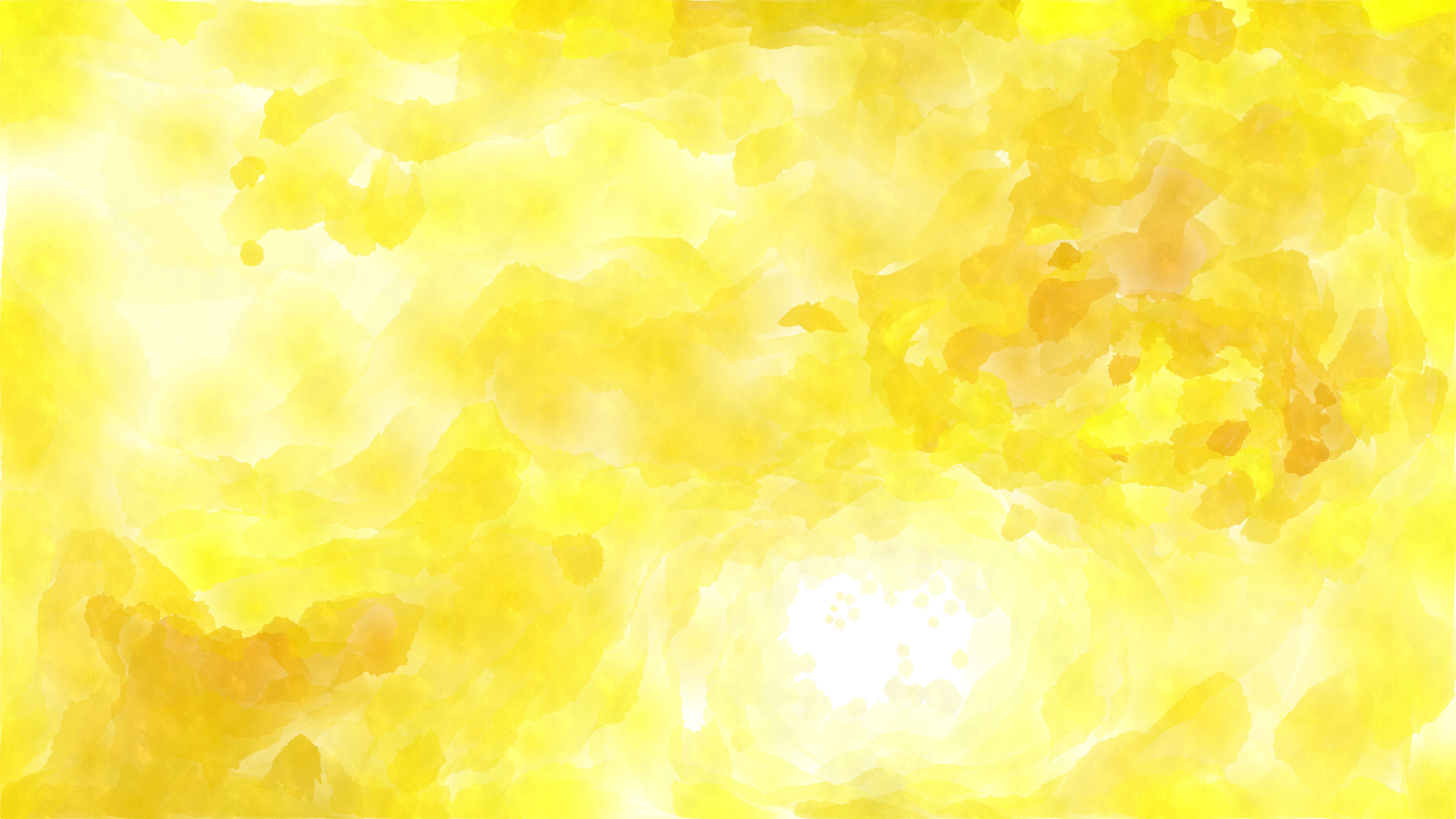 Free Yellow Watercolor Texture Image