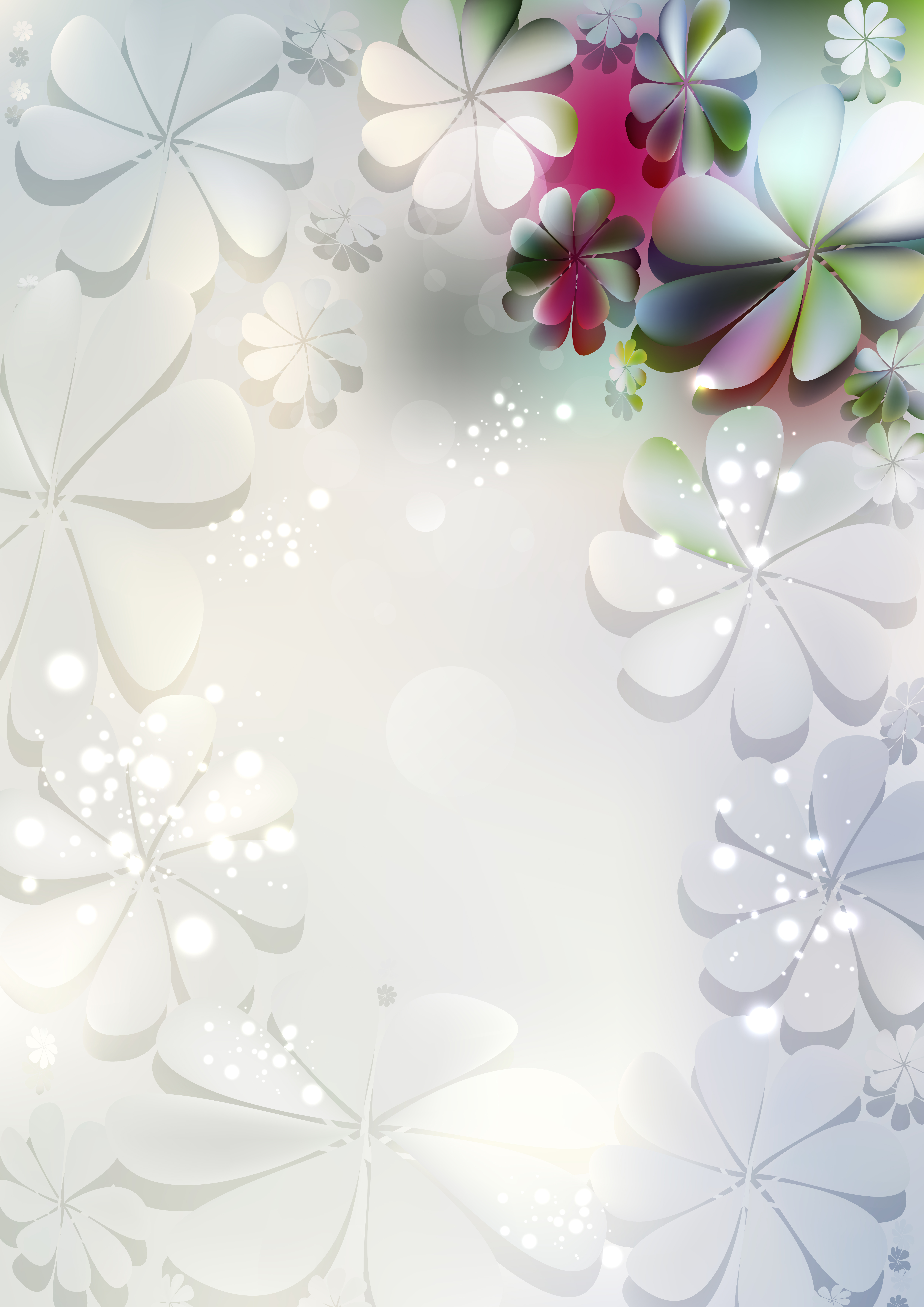 light color wallpapers flowers