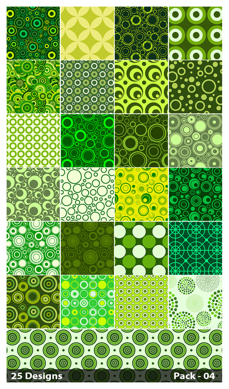 Green Circle Pattern Pack