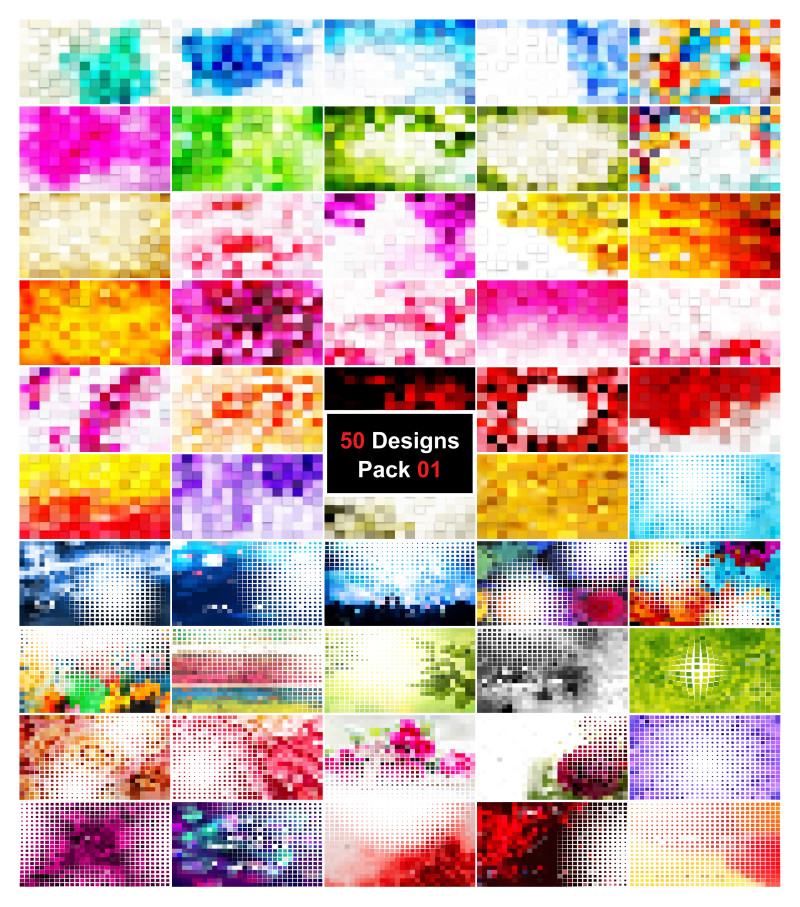 Pixelated Design Collection