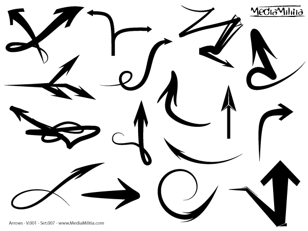 Arrows Free Vector Set 7