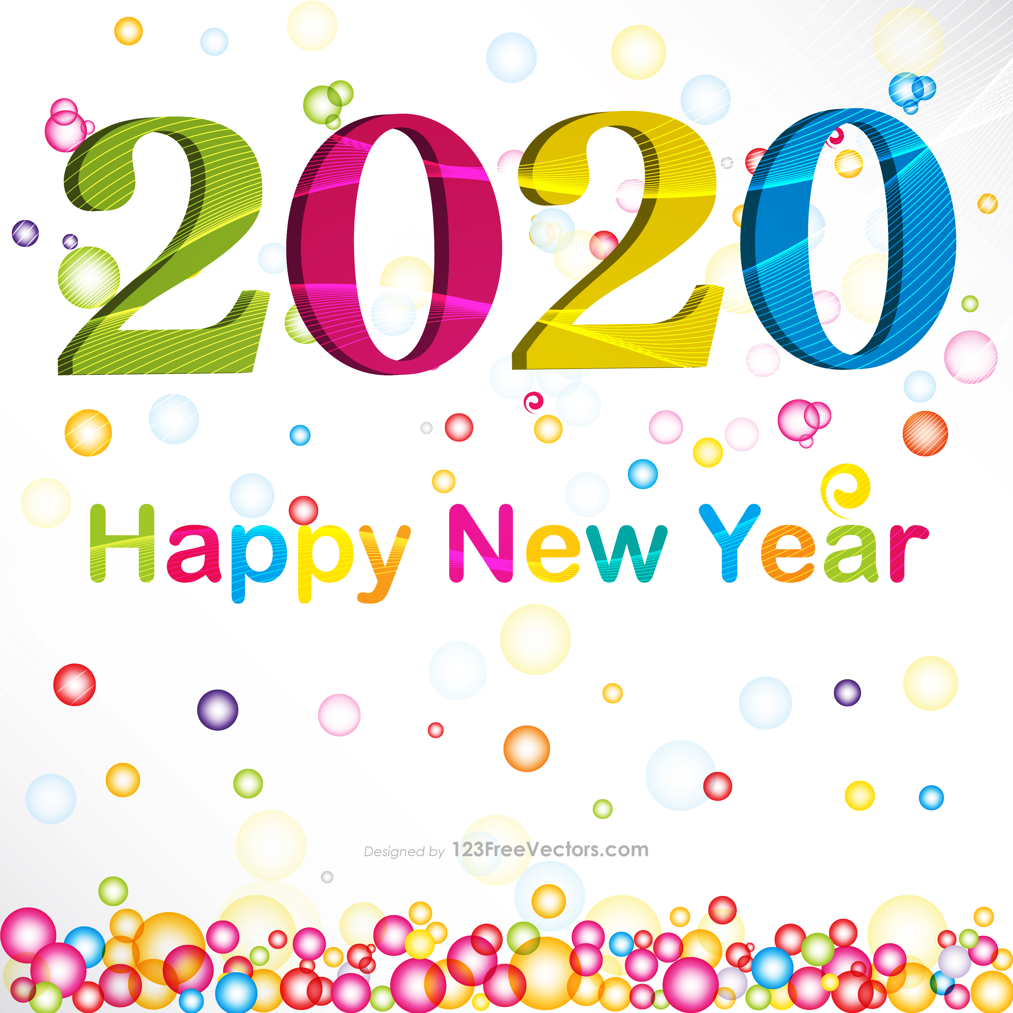 Free New Year Card Design 2020