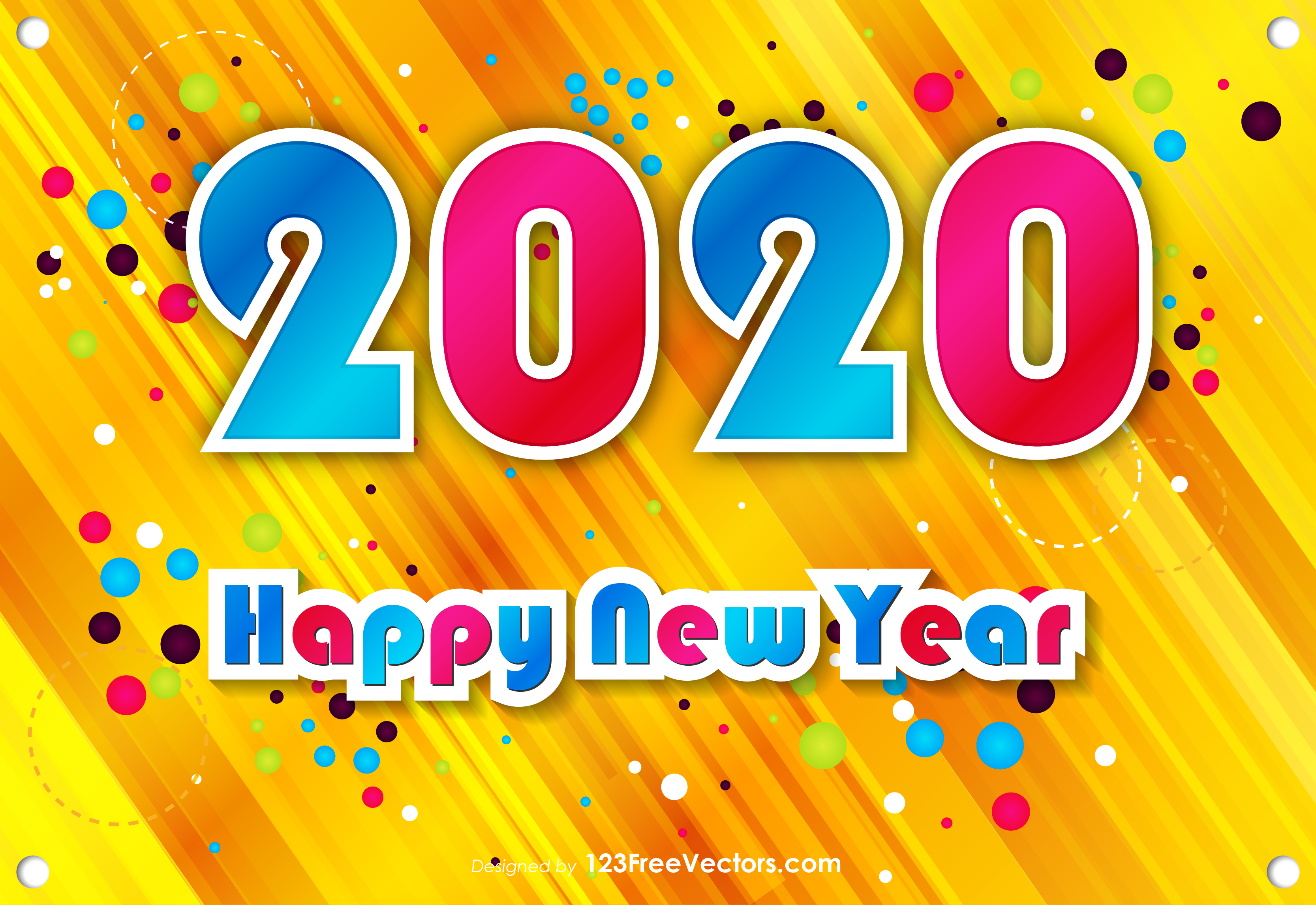 Free Happy New Year 2020 Poster