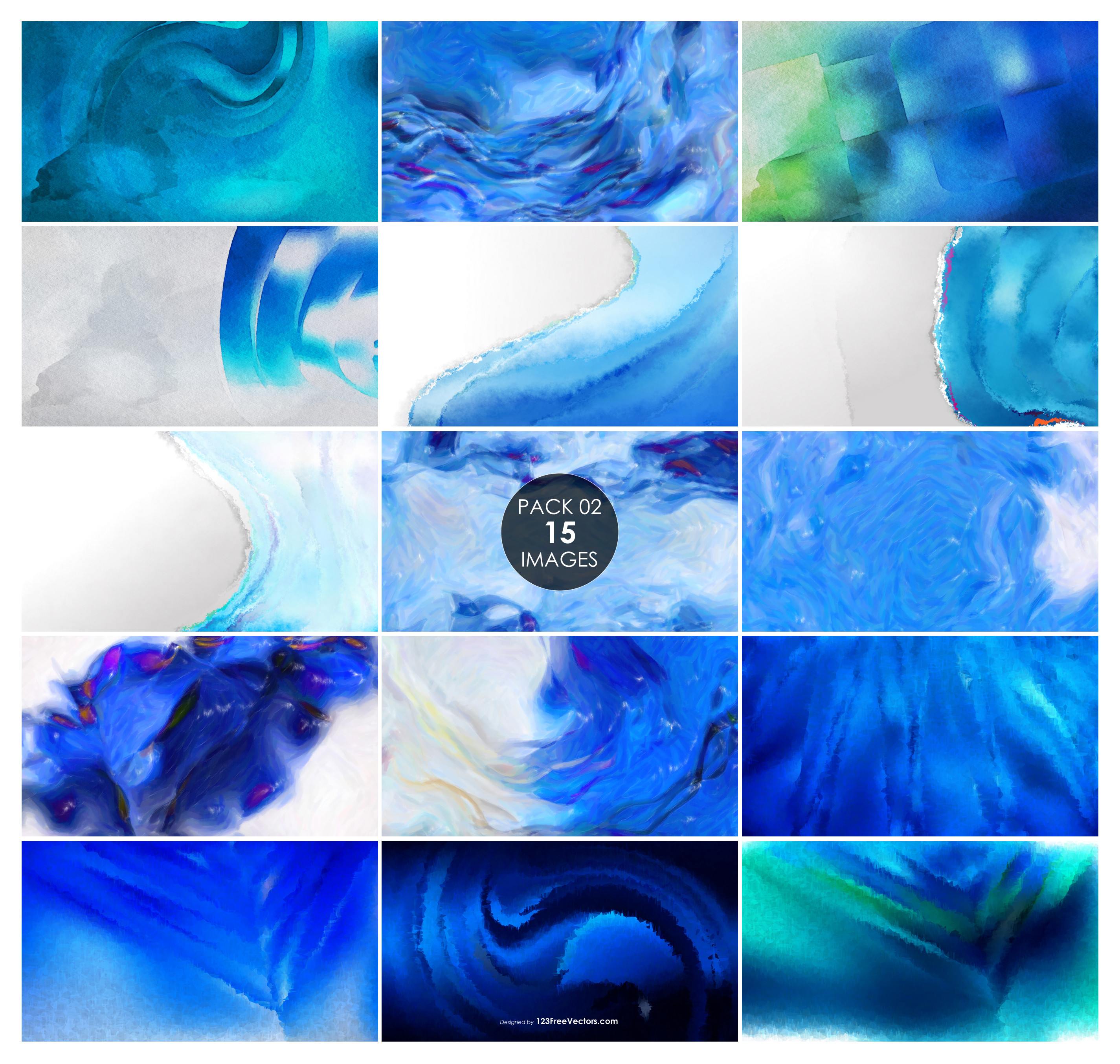 Blue Abstract Collection