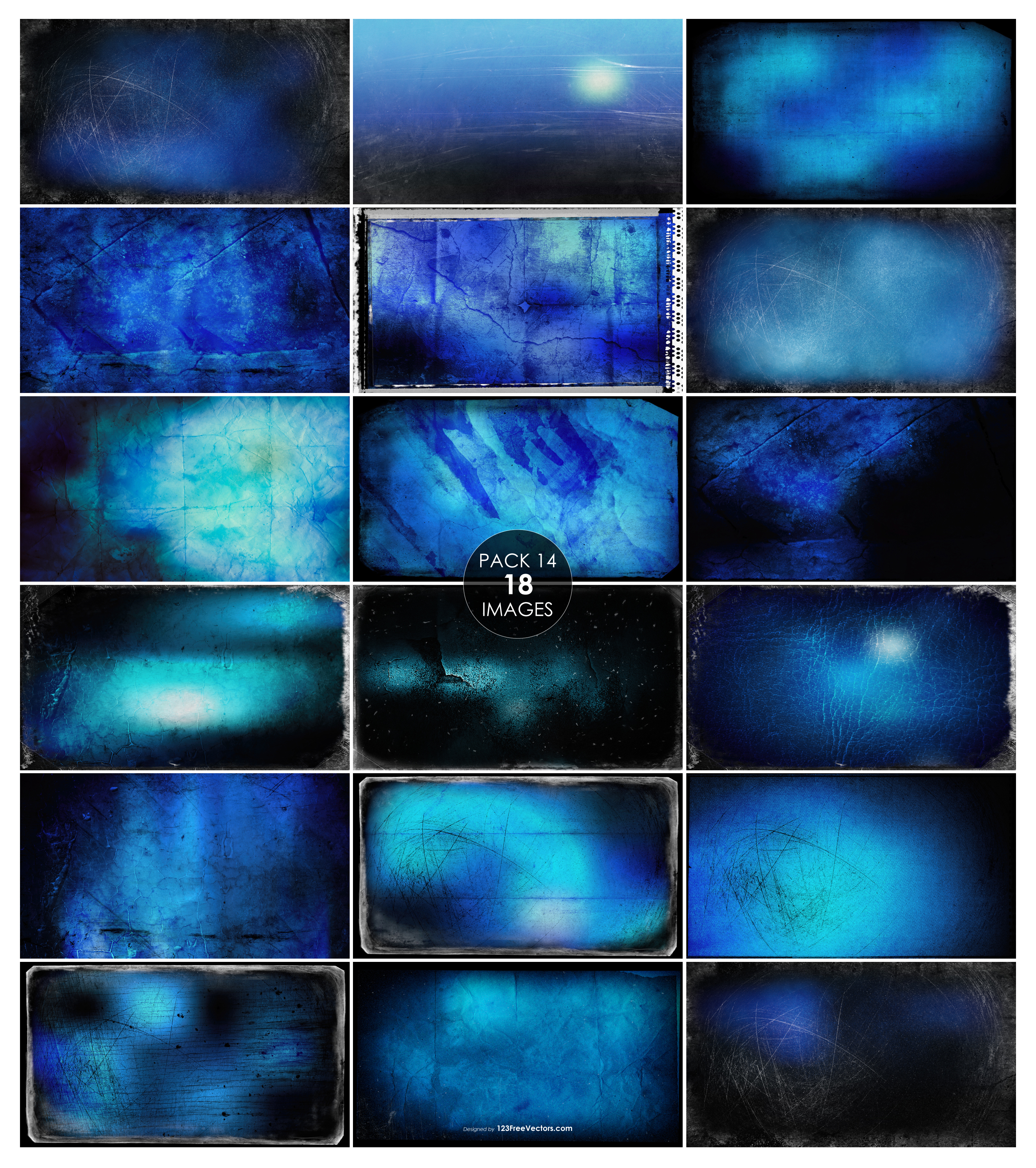 Textured Blue Backgrounds Pack