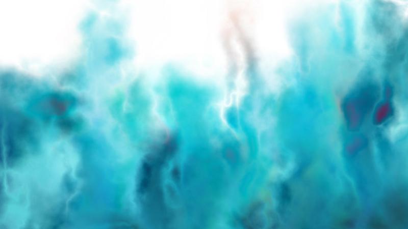 Abstract Teal and White Swirls