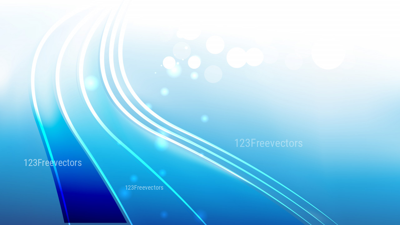 Shiny Abstract Blue and White Background Vector Illustration