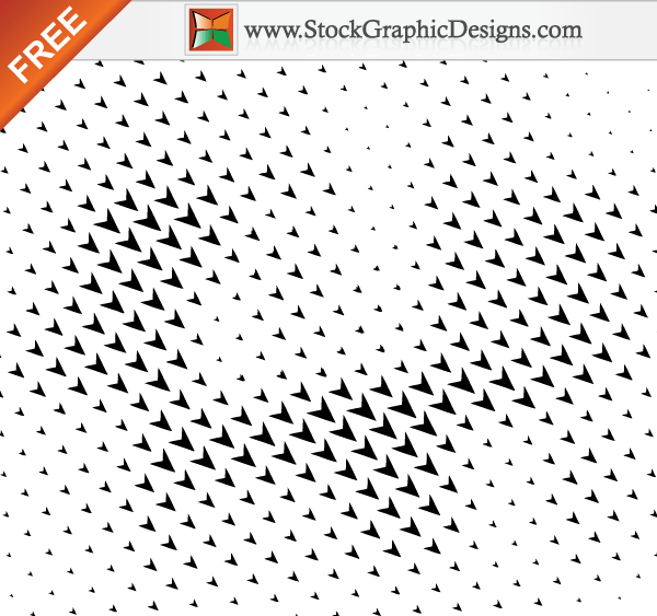 Halftone Arrows Free Vector Illustration