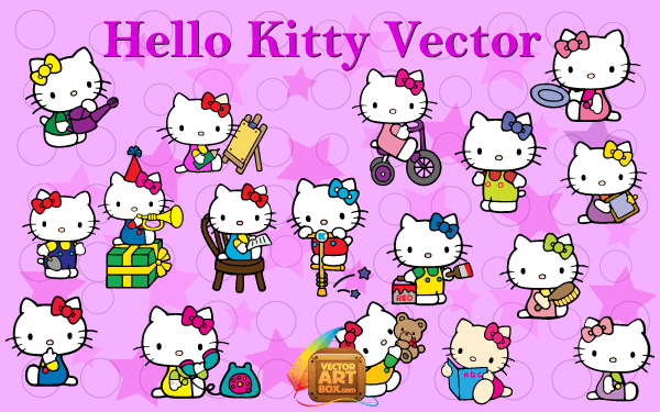 Hello Kitty Vector Art Free