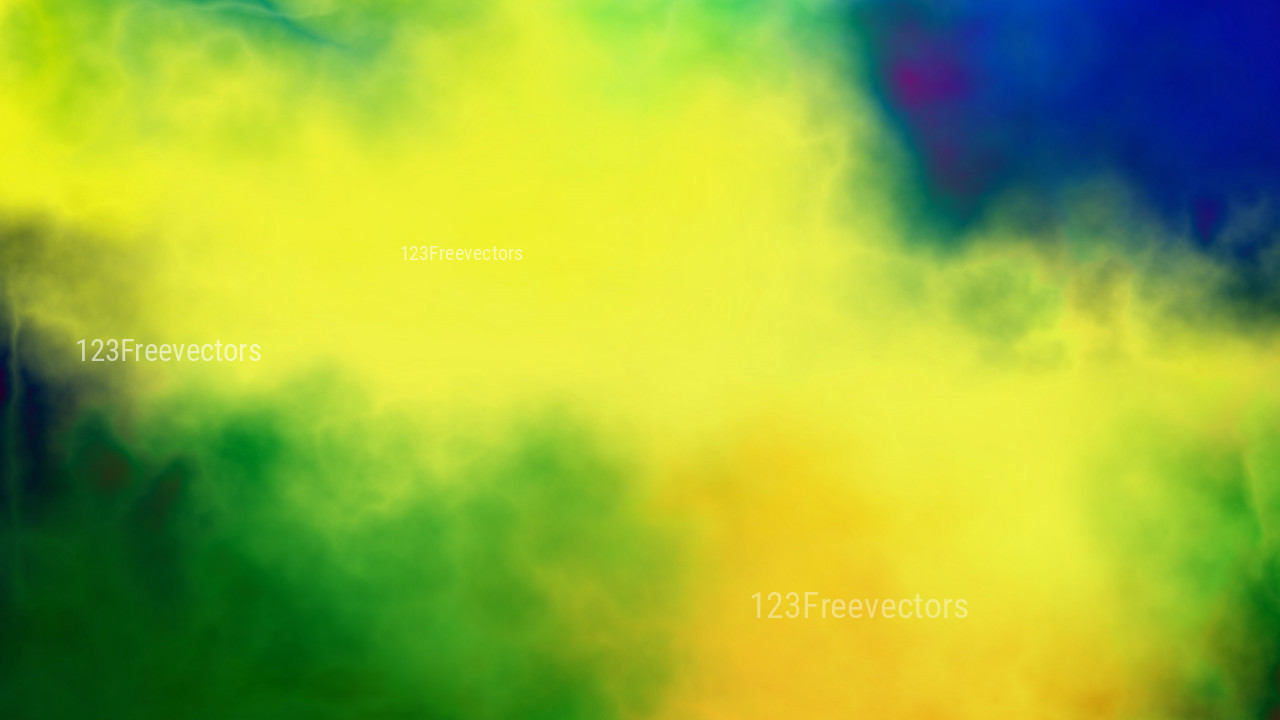 Abstract Blue Green and Yellow Texture Background