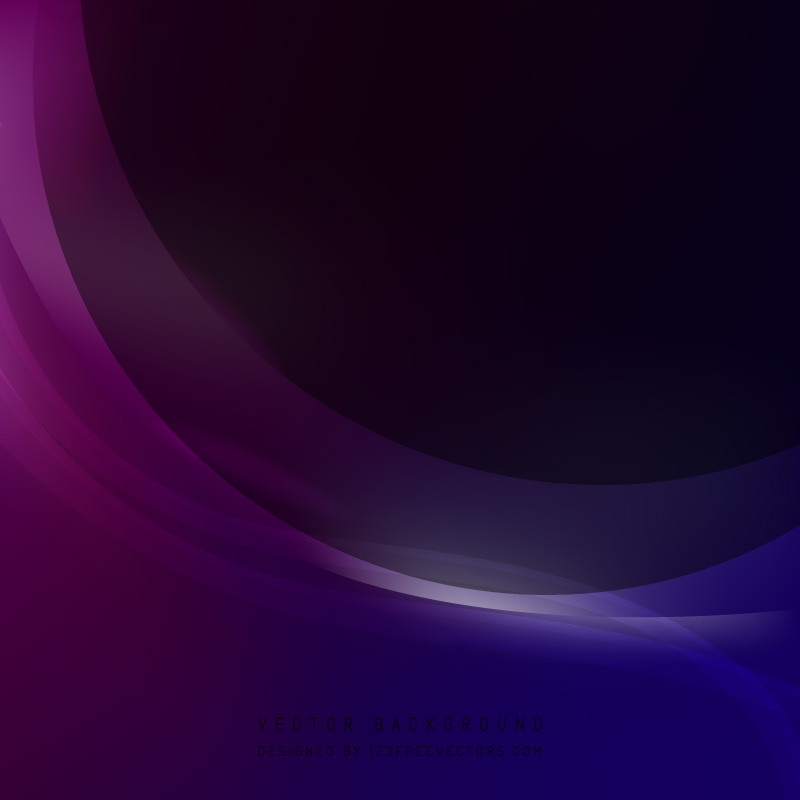 Abstract Dark Purple Wave Background